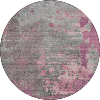 Piper Looms Chantille Abstract ACN1702 Blush Machine Washable Area Rug Round Main Image