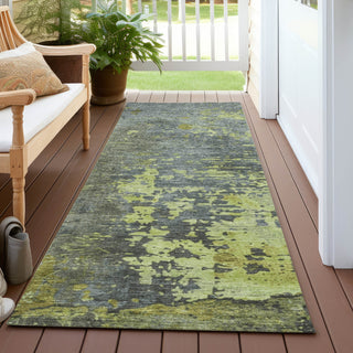 Piper Looms Chantille Abstract ACN1702 Cactus Machine Washable Area Rug Runner Outdoor Lifestyle Image Feature