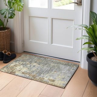 Piper Looms Chantille Abstract ACN1702 Taupe Machine Washable Area Rug Scatter Lifestyle Image Feature