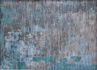 Piper Looms Chantille Abstract ACN1702 Teal Machine Washable Area Rug Scatter Main Image