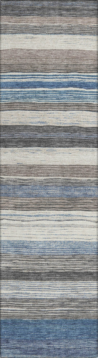Piper Looms Chantille Stripes ACN1703 Denim Machine Washable Area Rug Runner Main Image