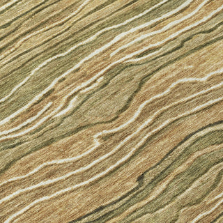 Piper Looms Chantille Stripes ACN1704 Fern Machine Washable Area Rug Swatch Image