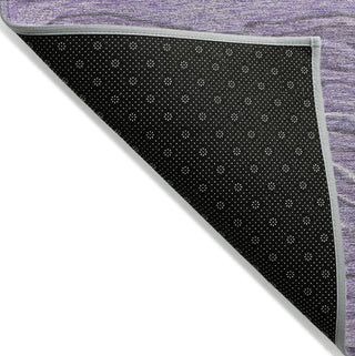 Piper Looms Chantille Stripes ACN1704 Purple Machine Washable Area Rug Backing Image