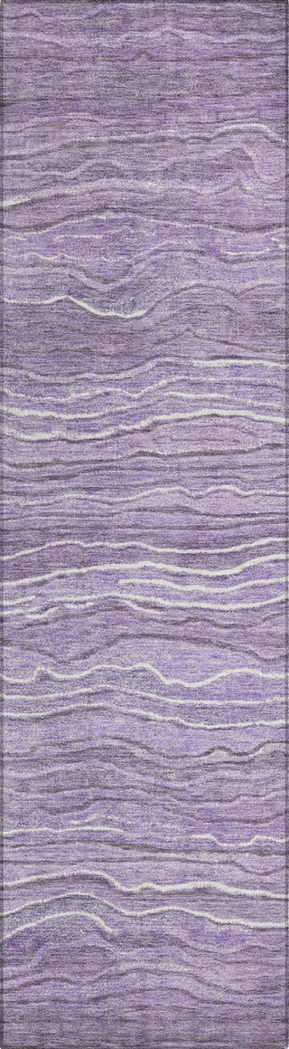 Piper Looms Chantille Stripes ACN1704 Purple Machine Washable Area Rug Runner Main Image
