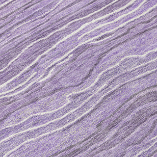 Piper Looms Chantille Stripes ACN1704 Purple Machine Washable Area Rug Swatch Image