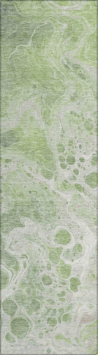 Piper Looms Chantille Abstract ACN1705 Aloe Machine Washable Area Rug Runner Main Image