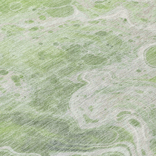 Piper Looms Chantille Abstract ACN1705 Aloe Machine Washable Area Rug Swatch Image