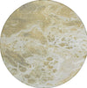 Piper Looms Chantille Abstract ACN1705 Gold Machine Washable Area Rug Round Main Image