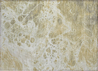 Piper Looms Chantille Abstract ACN1705 Gold Machine Washable Area Rug Scatter Main Image