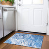 Piper Looms Chantille Abstract ACN1705 Navy Machine Washable Area Rug Scatter Lifestyle Image Feature