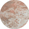 Piper Looms Chantille Abstract ACN1705 Paprika Machine Washable Area Rug Round Main Image
