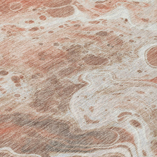 Piper Looms Chantille Abstract ACN1705 Paprika Machine Washable Area Rug Swatch Image