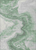Piper Looms Chantille Abstract ACN1706 Green Machine Washable Area Rug main image