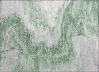 Piper Looms Chantille Abstract ACN1706 Green Machine Washable Area Rug Scatter Main Image