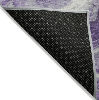 Piper Looms Chantille Abstract ACN1706 Purple Machine Washable Area Rug Backing Image