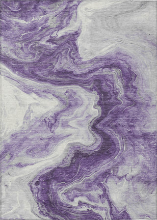 Piper Looms Chantille Abstract ACN1706 Purple Machine Washable Area Rug main image