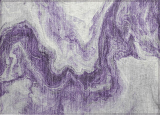 Piper Looms Chantille Abstract ACN1706 Purple Machine Washable Area Rug Scatter Main Image