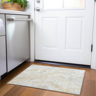 Piper Looms Chantille Abstract ACN1707 Beige Machine Washable Area Rug Scatter Lifestyle Image Feature