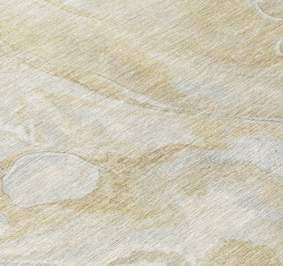 Piper Looms Chantille Abstract ACN1707 Beige Machine Washable Area Rug Swatch Image