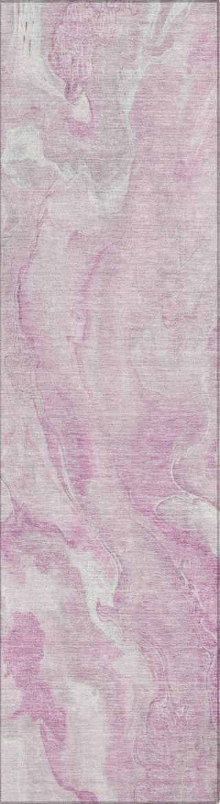 Piper Looms Chantille Abstract ACN1707 Pink Machine Washable Area Rug Runner Main Image
