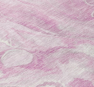 Piper Looms Chantille Abstract ACN1707 Pink Machine Washable Area Rug Swatch Image