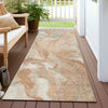 Piper Looms Chantille Abstract ACN1707 Salmon Machine Washable Area Rug Runner Outdoor Lifestyle Image Feature