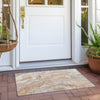 Piper Looms Chantille Abstract ACN1707 Salmon Machine Washable Area Rug Scatter Outdoor Lifestyle Image Feature