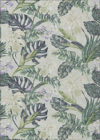 Piper Looms Chantille Floral ACN1708 Aloe Machine Washable Area Rug main image