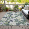 Piper Looms Chantille Floral ACN1708 Aloe Machine Washable Area Rug Outdoor Lifestyle Image Feature