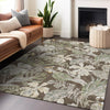 Piper Looms Chantille Floral ACN1708 Brown Machine Washable Area Rug Lifestyle Image Feature