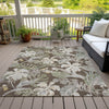 Piper Looms Chantille Floral ACN1708 Brown Machine Washable Area Rug Outdoor Lifestyle Image Feature