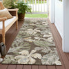 Piper Looms Chantille Floral ACN1708 Brown Machine Washable Area Rug Runner Outdoor Lifestyle Image Feature