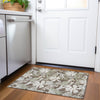 Piper Looms Chantille Floral ACN1708 Brown Machine Washable Area Rug Scatter Lifestyle Image Feature