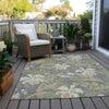 Piper Looms Chantille Floral ACN1708 Gray Machine Washable Area Rug Outdoor Lifestyle Image Feature