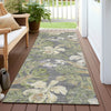Piper Looms Chantille Floral ACN1708 Gray Machine Washable Area Rug Runner Outdoor Lifestyle Image Feature