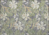 Piper Looms Chantille Floral ACN1708 Gray Machine Washable Area Rug Scatter Main Image
