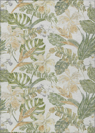 Piper Looms Chantille Floral ACN1708 Ivory Machine Washable Area Rug main image