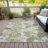 Piper Looms Chantille Floral ACN1708 Ivory Machine Washable Area Rug Outdoor Lifestyle Image Feature