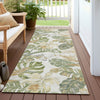 Piper Looms Chantille Floral ACN1708 Ivory Machine Washable Area Rug Runner Outdoor Lifestyle Image Feature