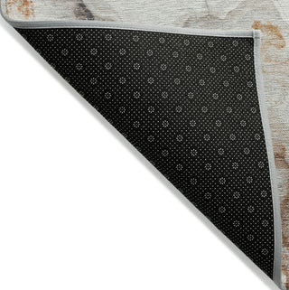 Piper Looms Chantille Abstract ACN1709 Silver Machine Washable Area Rug Backing Image