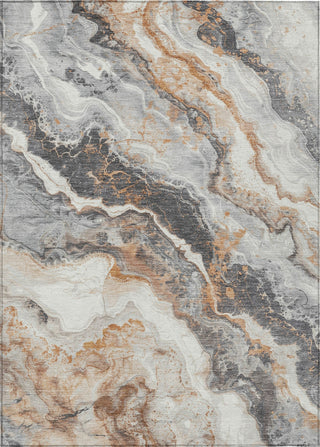 Piper Looms Chantille Abstract ACN1709 Silver Machine Washable Area Rug main image