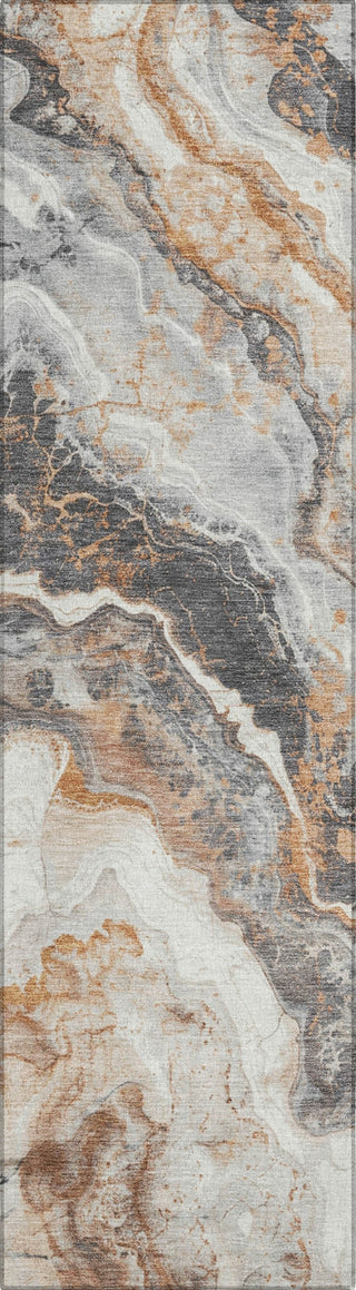 Piper Looms Chantille Abstract ACN1709 Silver Machine Washable Area Rug Runner Main Image
