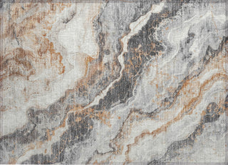 Piper Looms Chantille Abstract ACN1709 Silver Machine Washable Area Rug Scatter Main Image