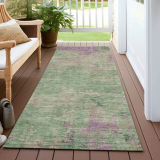 Piper Looms Chantille Abstract ACN1710 Aloe Machine Washable Area Rug Runner Outdoor Lifestyle Image Feature