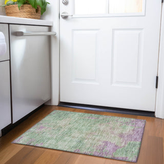 Piper Looms Chantille Abstract ACN1710 Aloe Machine Washable Area Rug Scatter Lifestyle Image Feature