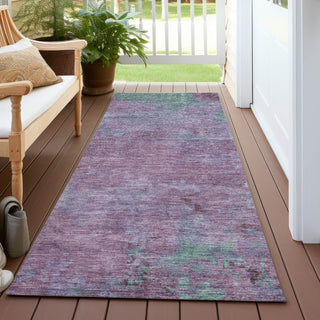 Piper Looms Chantille Abstract ACN1710 Lavender Machine Washable Area Rug Runner Outdoor Lifestyle Image Feature