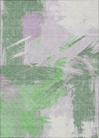 Piper Looms Chantille Modern ACN1711 Green Machine Washable Area Rug main image