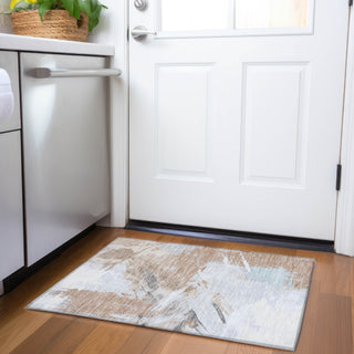 Piper Looms Chantille Modern ACN1711 Paprika Machine Washable Area Rug Scatter Lifestyle Image Feature