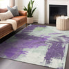 Piper Looms Chantille Modern ACN1711 Purple Machine Washable Area Rug Lifestyle Image Feature