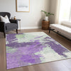 Piper Looms Chantille Modern ACN1711 Purple Machine Washable Area Rug Lifestyle Image Feature